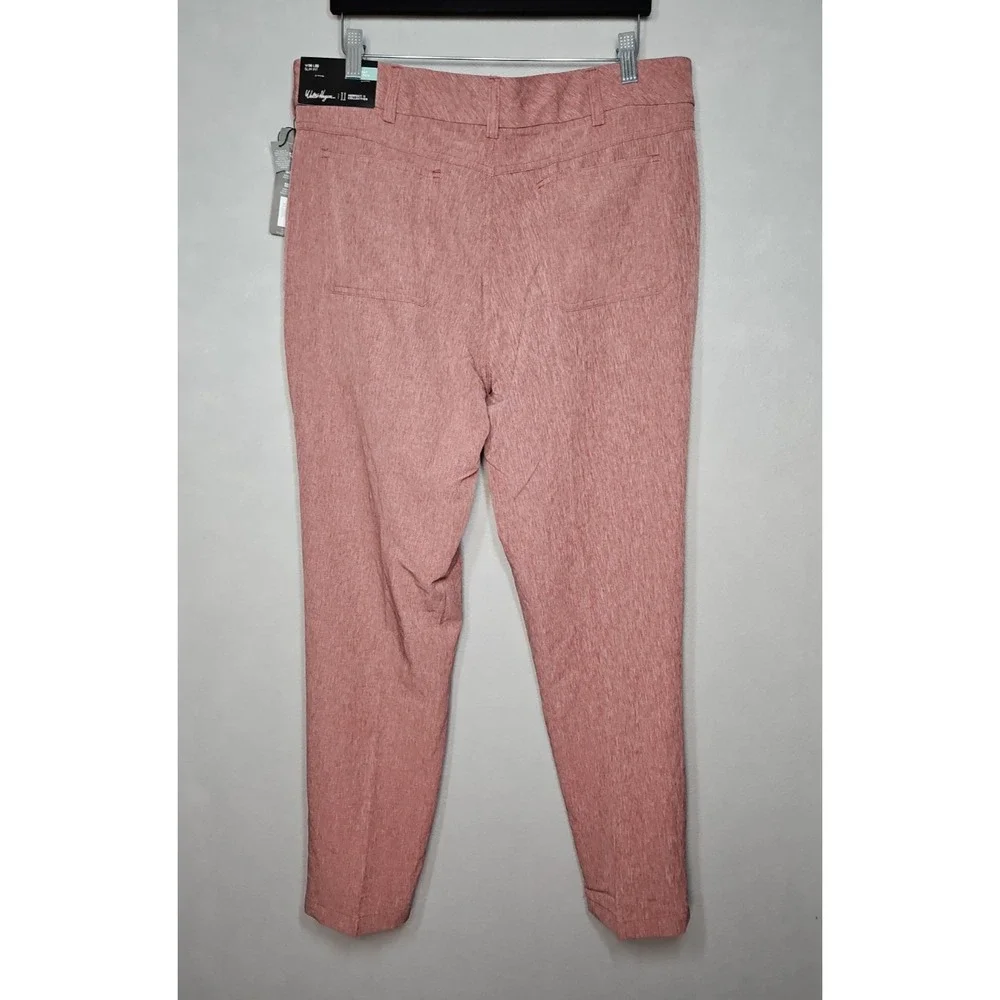 Walter Hagen Mens Maroon Perfect 11 Slim Fit Golf Pants Size 36 x 30 NWT